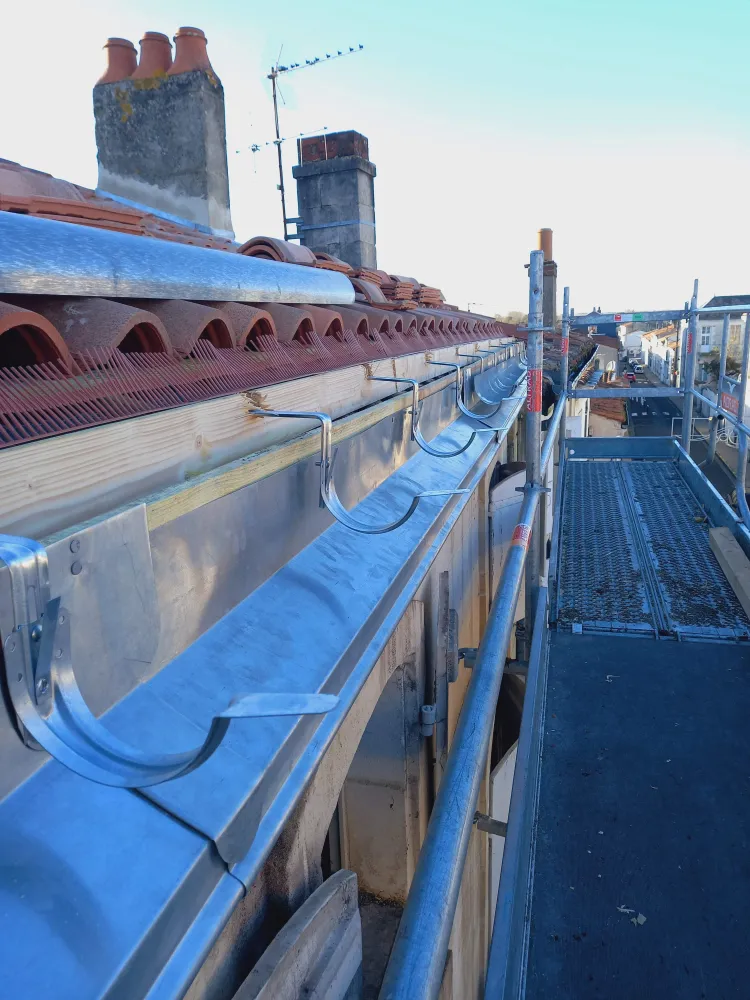 Gutter running a roof in Charente-Maritime(17)