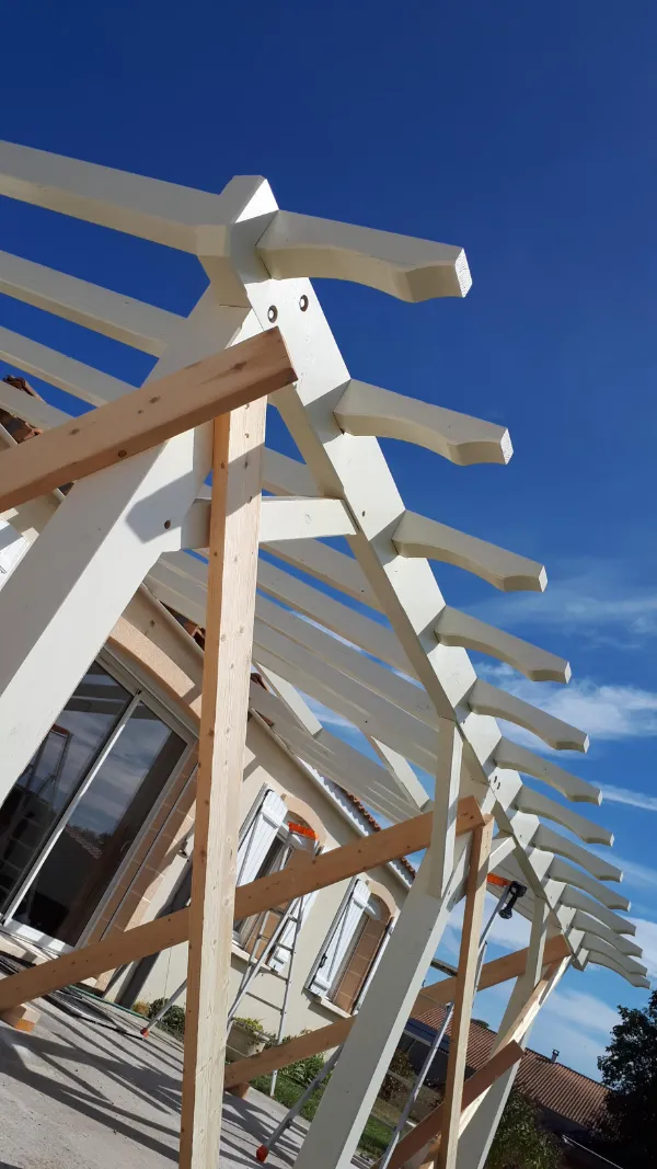 Quality materials for a pergola-style shelter
