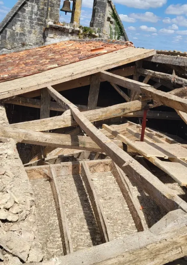 Restoration of Oak Trusses - Church
