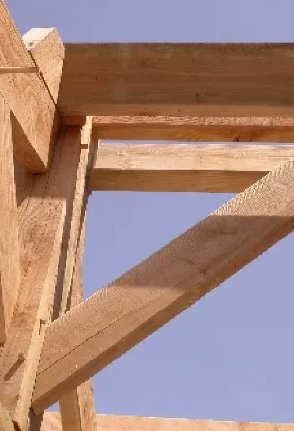 post beam structure-traditional framework of Charente-Maritime